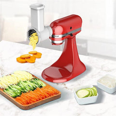 Multi-Functional 3-in-1 Vegetable Slicer and Grater with Stainless Steel Blades