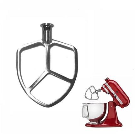 Stainless Steel KitchenAid Mixer Accessories For 5QT And 6QT - 304 stainless steel flat beater attachment, polished finish for batters and doughs