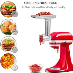 Universal Meat Grinder and Dough Maker Accessory Set for KitchenAid Mixers