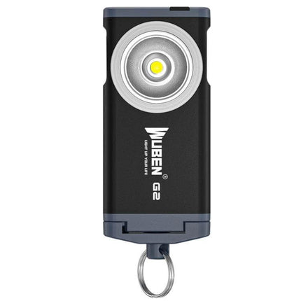 WUBEN Pocket LED Key Chain Flashlight For Everyday Use compact 500-lumen USB-rechargeable keychain with 175° flood beam and aluminum body