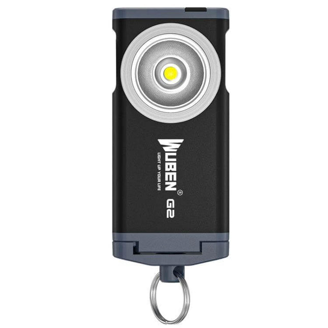 WUBEN Pocket LED Key Chain Flashlight For Everyday Use compact 500-lumen USB-rechargeable keychain with 175° flood beam and aluminum body
