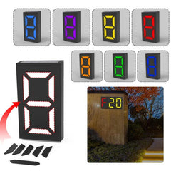 Customizable Solar Address Number Lamp for Outdoor Waterproof Illumination