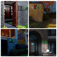 Customizable Solar Address Number Lamp for Outdoor Waterproof Illumination