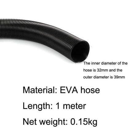 Replacement Threaded Hose for Philips and Midea Vacuum Cleaners, 2 Pack - 1m EVA replacement hose, 32mm inner 39mm outer diameter