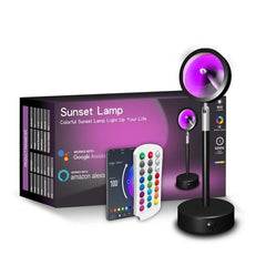 Colorful Sunset RGB Floor Projection Light with Remote Control