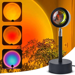 Colorful Sunset RGB Floor Projection Light with Remote Control