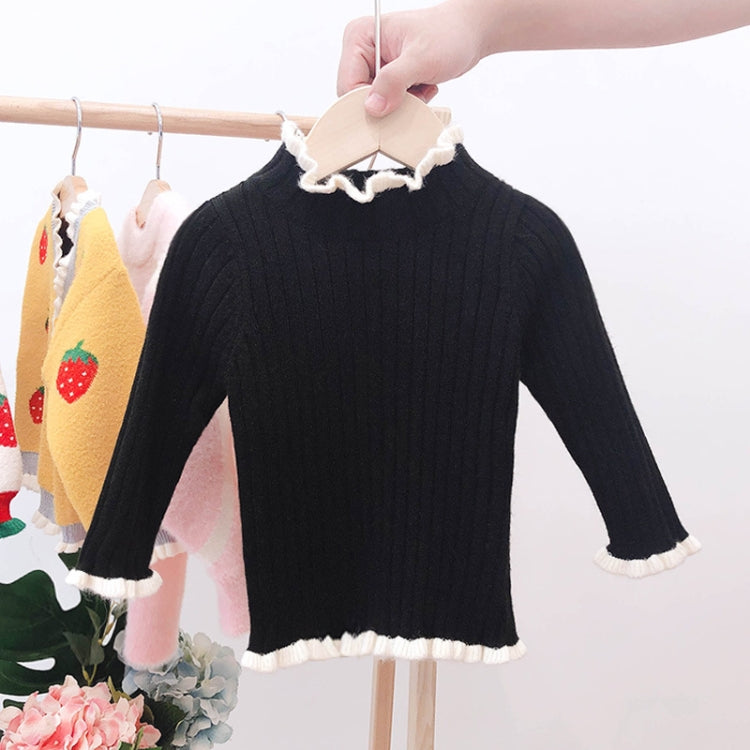 Autumn and Winter Girls Sweater Baby Warm Pullover Bottoming Shirt, 80cm, 90cm, 100cm, 110cm, 120cm