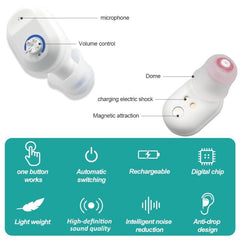 Z-127C TWS Smart Hearing Aid with Charging Case and Noise Reduction