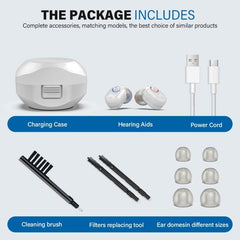 Z-127C TWS Smart Hearing Aid with Charging Case and Noise Reduction