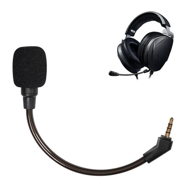 Replacement Microphone for ASUS ROG Theta 7.1 Headphones — detachable 3.5mm plug mic with foam windscreen for clear gaming voice chat