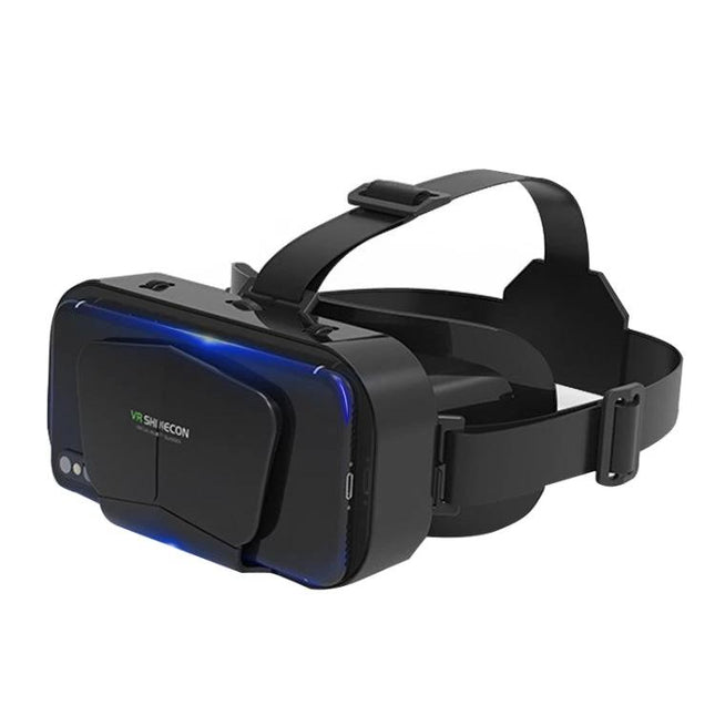 Vrshinecon G10 3D Virtual Reality Glasses for Smartphones black headset with adjustable straps for movies gaming and 360° videos
