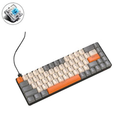 ZIYOU LANG T8 68 Keys RGB Gaming Mechanical Keyboard compact 68-key wired layout with orange and gray keycaps for gaming and typing