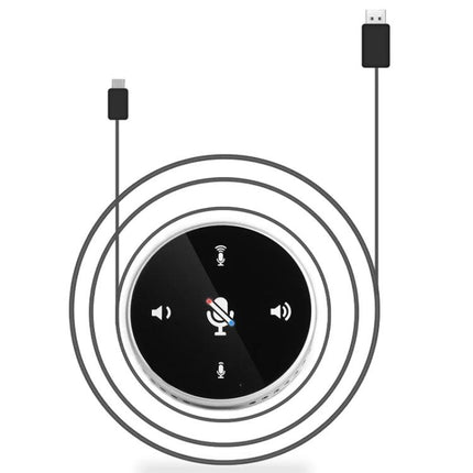 Desktop Microphone for Everyday Home Video Calls - USB plug-and-play desktop microphone with mute and volume controls for clear home video calls