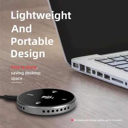 Desktop Microphone for Everyday Home Video Calls - USB plug-and-play compact desktop microphone for clear video call audio