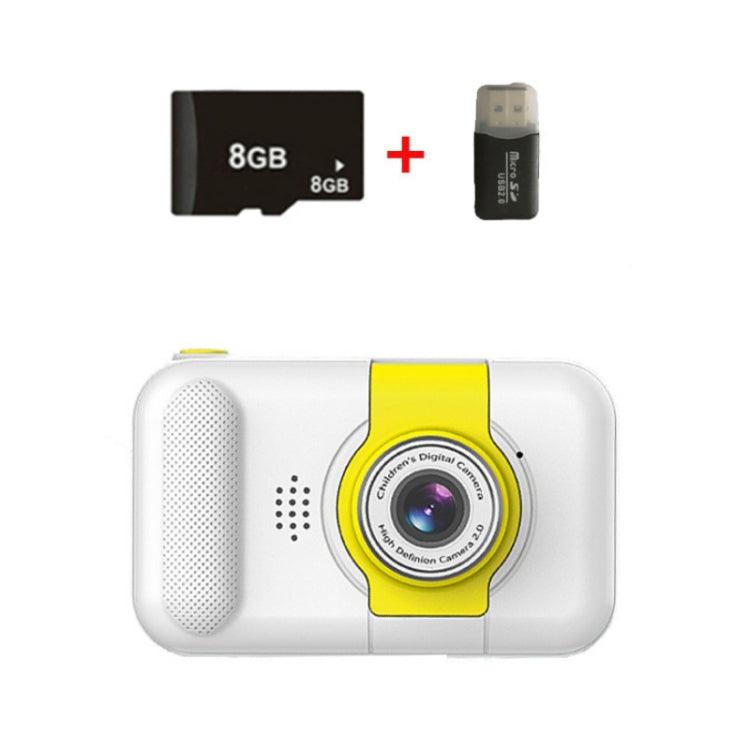 X101 Compact HD Reversible Camera for Kids White+8G+Card Reader