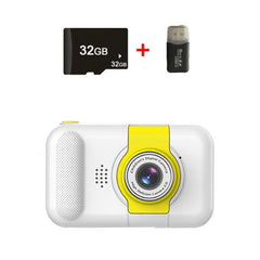 X101 Compact HD Reversible Camera for Kids White+32G+Card Reader