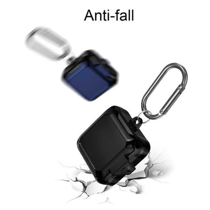 Protective Silicone Case for Daily Earbud Protection slim TPU anti-fall case with carabiner for commuters and fitness enthusiasts