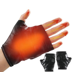 Smart Rechargeable Heated Fingerless Gloves with Customizable Heat Settings