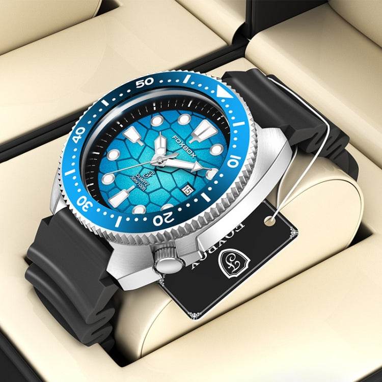 FOXBOX FB0025 Alloy Calendar Watch Waterproof Luminous Quartz