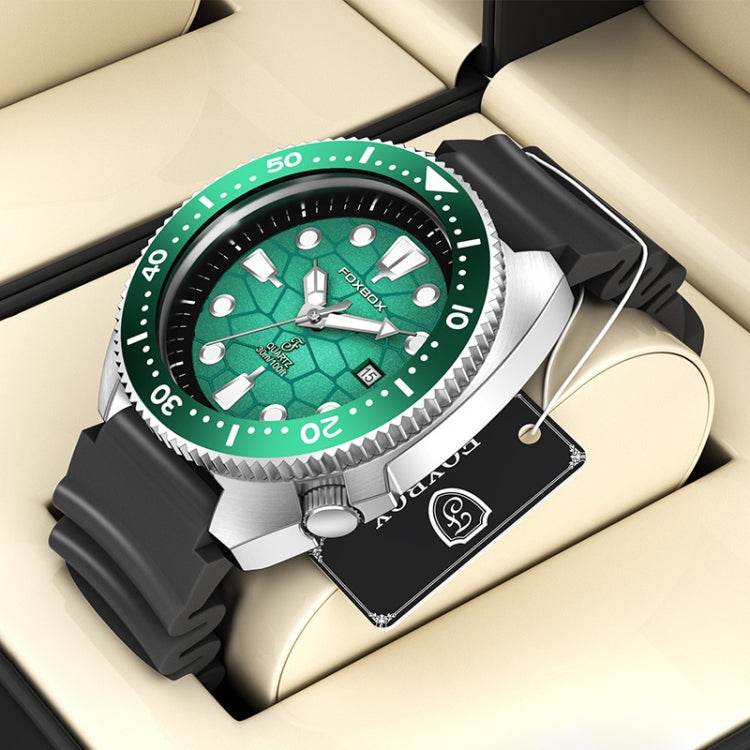 FOXBOX FB0025 Alloy Calendar Watch Waterproof Luminous Quartz