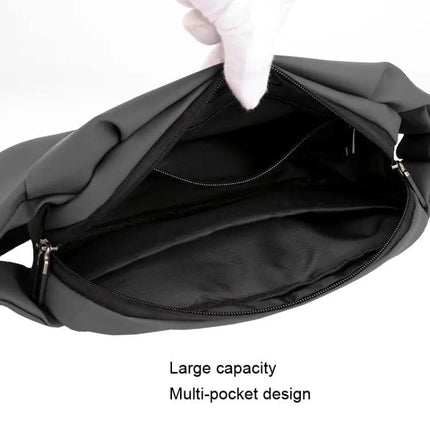 HAOSHUAI Waist Bag for Outdoor Running and Everyday Phone Carry Black