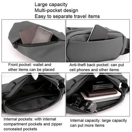 HAOSHUAI Waist Bag for Outdoor Running and Everyday Phone Carry Black