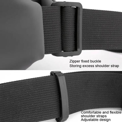 HAOSHUAI Waist Bag for Outdoor Running and Everyday Phone Carry Black