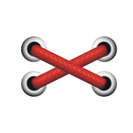 Reflective Shoelace Car Stickers for Scratch Protection applied as red shoelace-style PET strip protecting car paint and boosting visibility