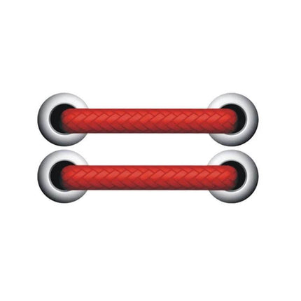 Reflective Shoelace Car Stickers for Scratch Protection shown as red braided PET strip protector for car body and edges