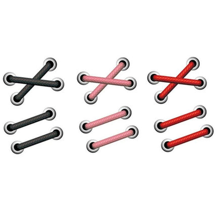 Reflective Shoelace Car Stickers for Scratch Protection on black, pink, red PET strips to guard car bodywork and boost visibility