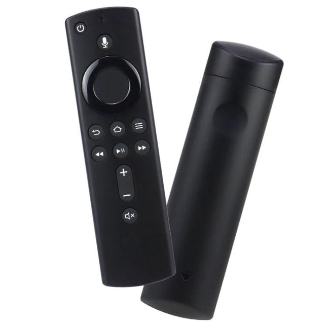 Amazon Fire TV Stick Bluetooth Voice Remote for Easy Content Control - black Alexa voice remote front and back