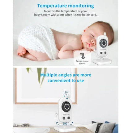 UU24 Wireless Baby Monitor with 2.4-Inch Screen and Two-Way Audio