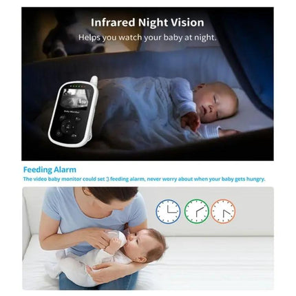 UU24 Wireless Baby Monitor with 2.4-Inch Screen and Two-Way Audio