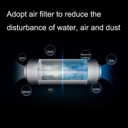 SNDWAY Halogen Gas Detector for Automotive Refrigerant Leaks showing internal air filter reducing water air and dust