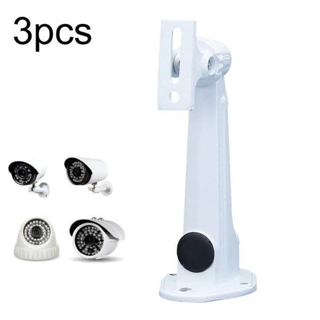 Hikvision Aluminum Mounting Bracket Set for Security Cameras white adjustable wall mount bracket with cable management and durable aluminum construction