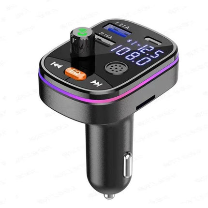 Car Bluetooth MP3 Player With FM Transmitter For Cars — compact dash FM transmitter with USB charging, Bluetooth 5.0, LED display and TF/USB playback