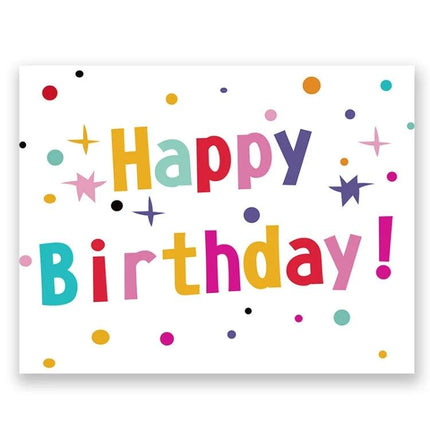 Versatile Birthday Party Background Cloth for Decorations and Photos colorful confetti "Happy Birthday" backdrop for durable, non-reflective photo setup