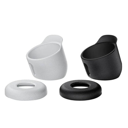 Silicone Protective Cover for Google Nest Outdoor Camera in black and white, weatherproof silicone sleeve and base to protect from scratches dust and rain