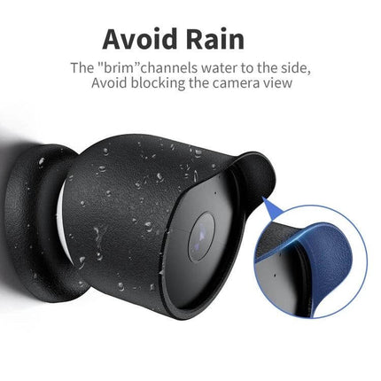 Silicone Protective Cover for Google Nest Outdoor Camera shedding rain and protecting lens from water, dust and scratches