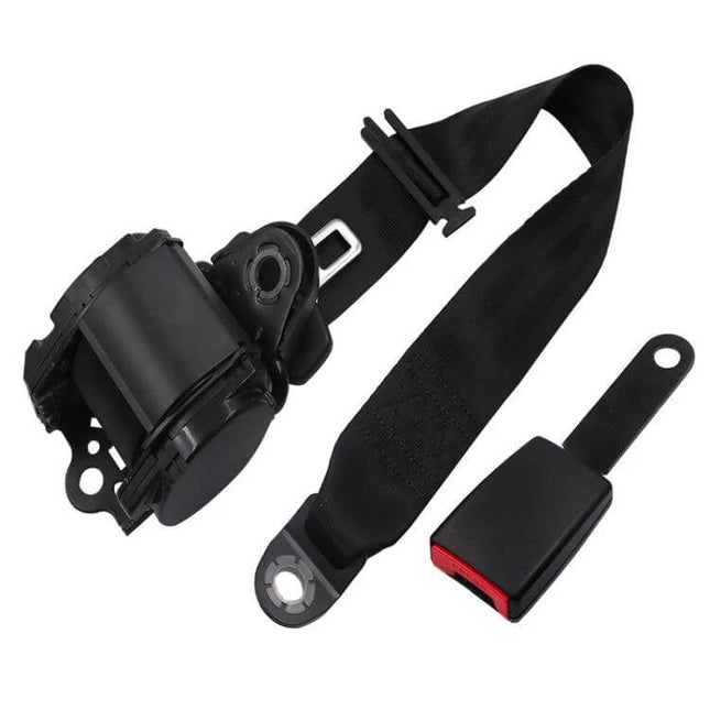 Universal 3-Point Car Retrofit Seat Belt With Emergency Locking black retrofit three-point seat belt assembly for DIY installation