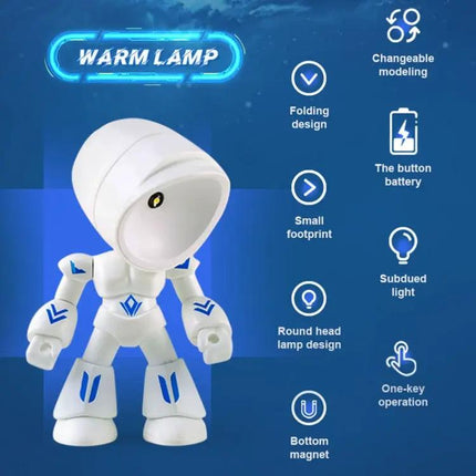 Cartoon Policeman Night Light for Kids' Desk Use