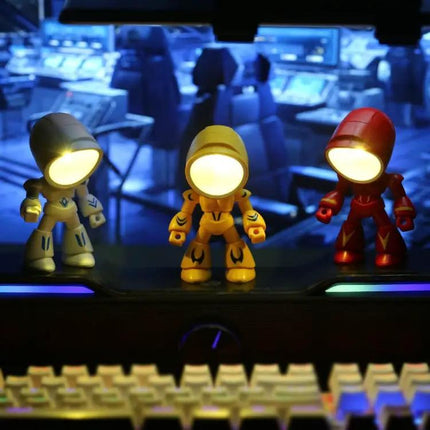 Cartoon Policeman Night Light for Kids' Desk Use