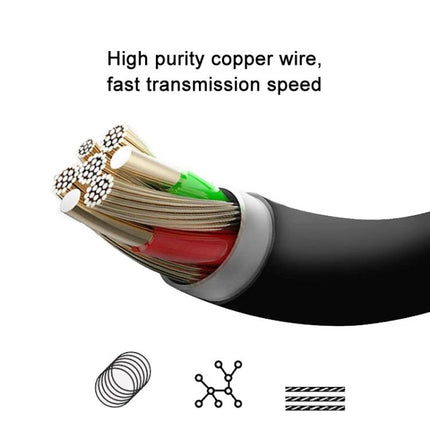 Adapter for Everyday Mobile Microphone Connections — close-up of high-purity copper wire cable for fast audio transmission, compatible with iPhone, Type-C, Android
