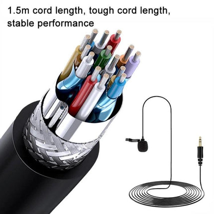 Rode Lavalier Microphone for Daily Presentations and Meetings — 1.5m cord, 3.5mm jack lapel mic for clear, hands-free conference audio