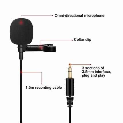 Rode Lavalier Microphone for Daily Presentations and Meetings - omni-directional clip-on mic with 1.5m cable and 3.5mm plug