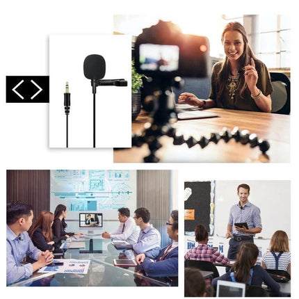 Rode Lavalier Microphone for Daily Presentations and Meetings clipped to lapel for clear hands-free audio in conferences and classroom settings