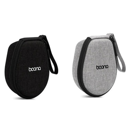 Compact Earphone Case For Commute Travel And Gym Organization semi-rigid EVA shell Oxford cloth zipper