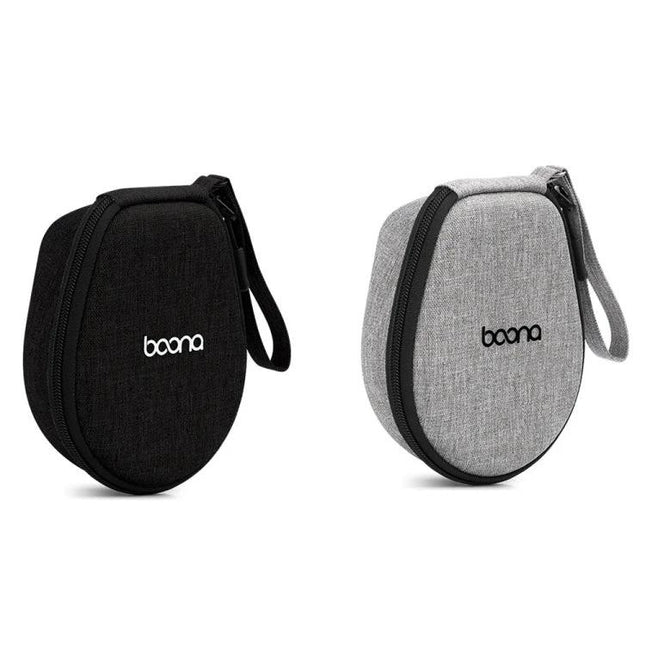 Compact Earphone Case For Commute Travel And Gym Organization semi-rigid EVA shell Oxford cloth zipper