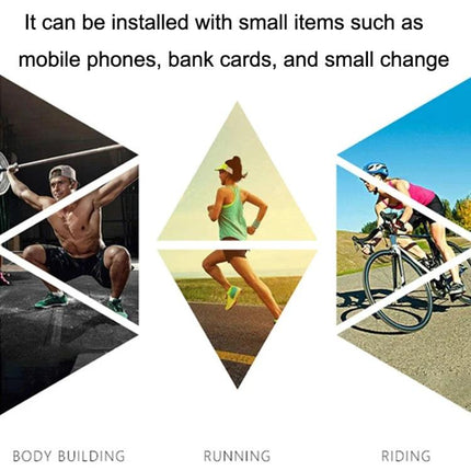 Elastic Phone Armband for Outdoors-Secure Fit for Running, Cycling, and Everyday Use - hands-free armband showing body building, running, riding activities