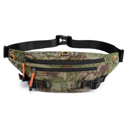 Outdoor Men Waist Bag, Camouflage Nylon For Daily Use